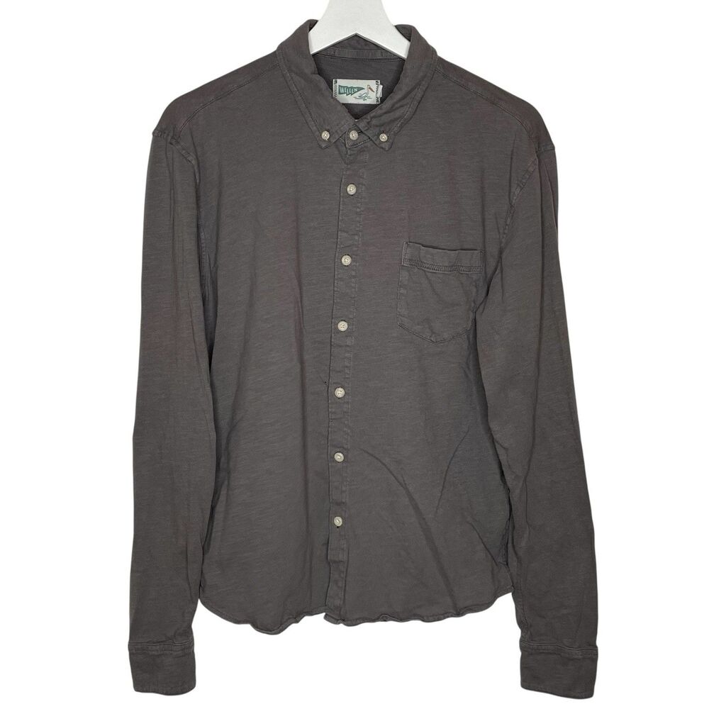 Wellen Shirt Men’s Small Gray Long Sleeve Button Down